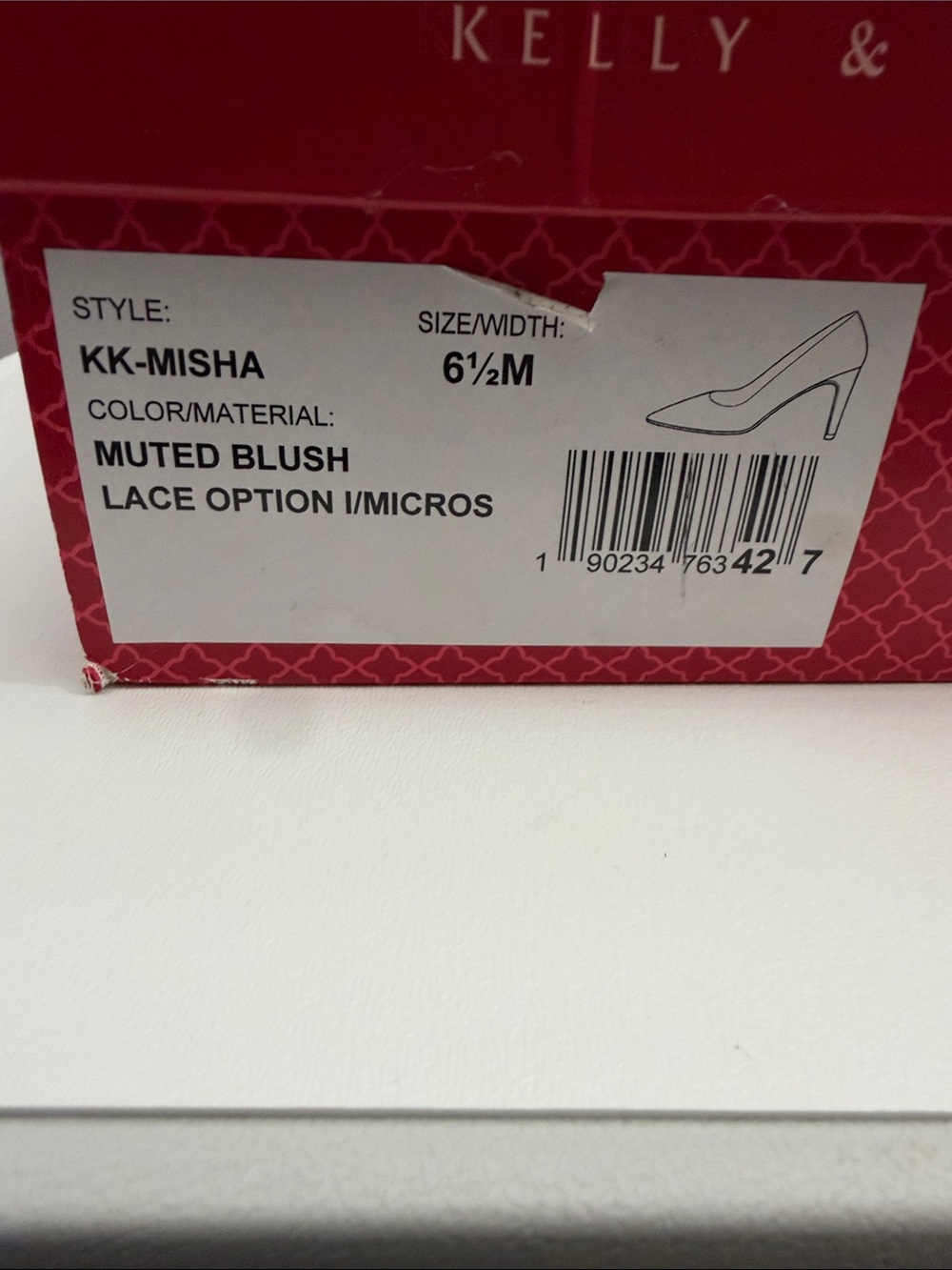 Kelly and Katie NIB Misha Lace Pumps 3” High Nude Lace Muted Blush 6 1/2” M wide - Picture 13 of 13